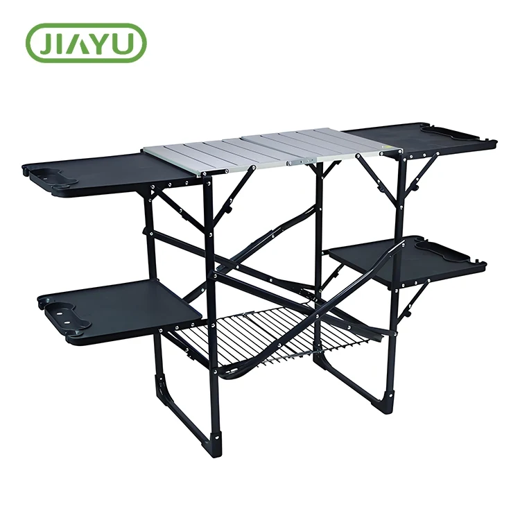 Portable бүктөлүүчү алюминий кемпинг столу